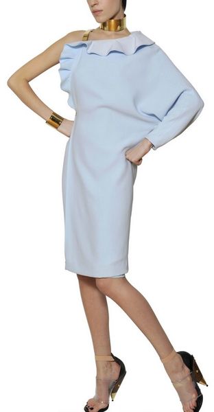 Givenchy Ruffled Stretch Viscose Cady Dress - Lyst