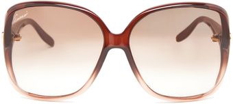 Gucci Shaded Brown Sunglasses - Lyst