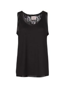 Mango Lace Back Tshirt - Lyst