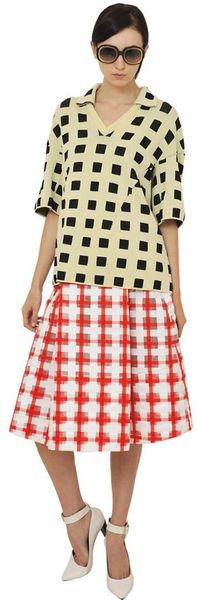 Marni Cotton Jacquard Knit Sweater - Lyst