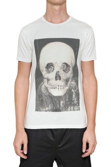 Miharayasuhiro Skull Printed Cotton Jersey Tshirt - Lyst