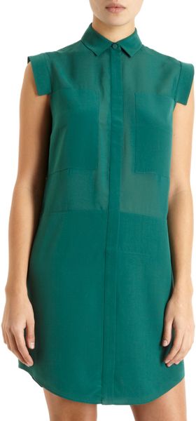 T By Alexander Wang Double Layer Tunic Dress - Lyst