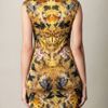 Alexander Mcqueen Hummingbirdprint Dress in Yellow (multicoloured) - Lyst