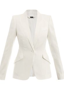 Alexander McQueen Leaf Crepe Jacket - Lyst