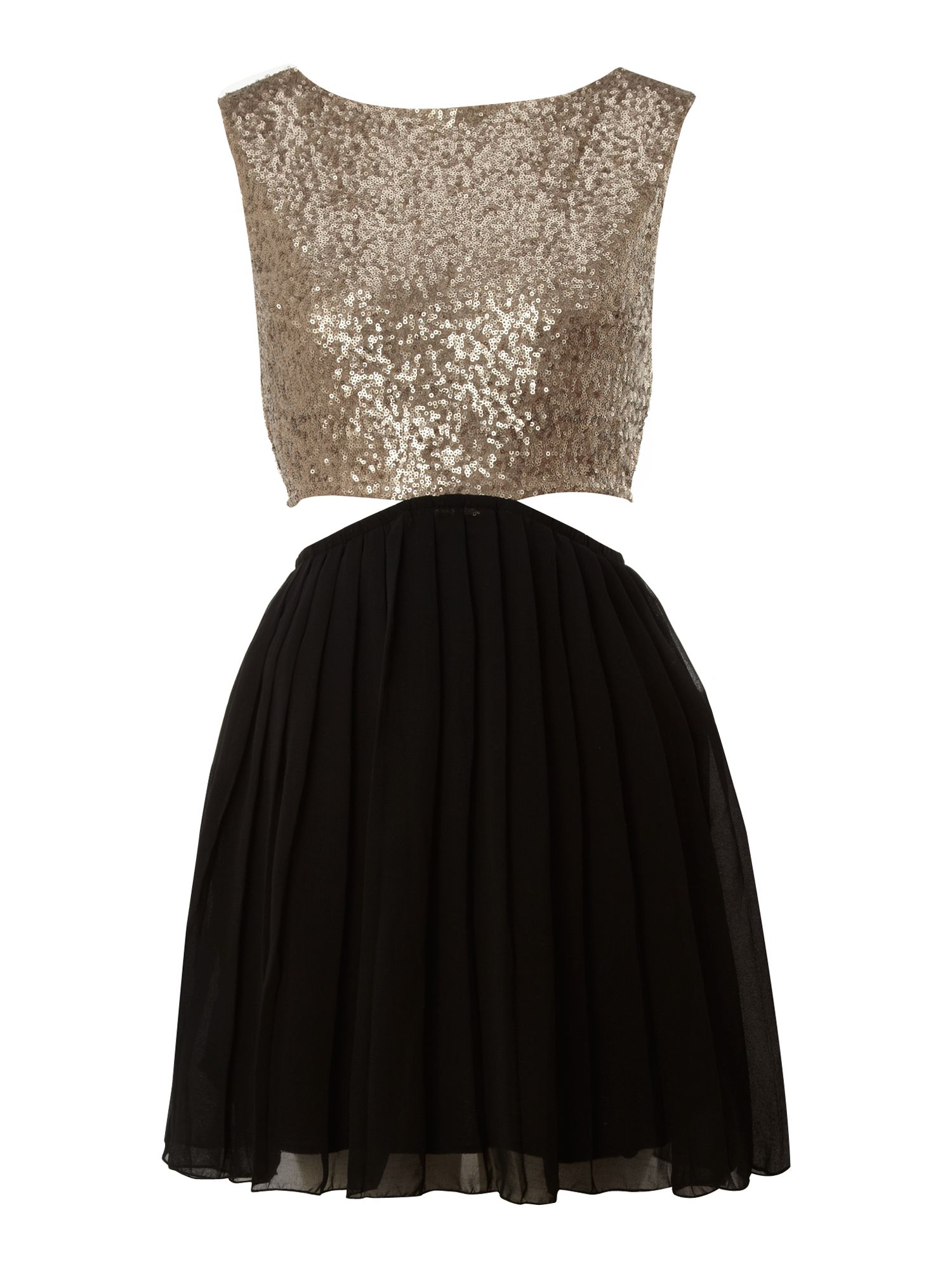ax paris black and gold dress