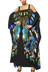 Etro Printed Viscose Cady Long Kaftan Dress