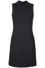 Jil Sander Navy Sleeveless Shift Dress