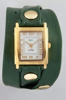 La Mer Collections Studded Wrap Rectangle Watch - Lyst