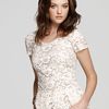 Madison Marcus Top Lace Peplum in White (ivory) - Lyst