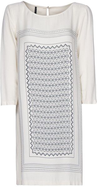 Mango Geometric Print Dress - Lyst