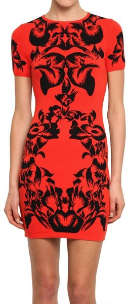 McQ by Alexander McQueen Jacquard Knit Dress - Lyst