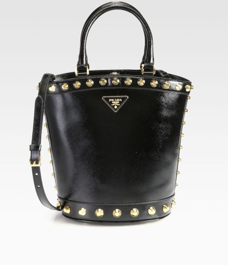 prada studded tote