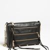 Rebecca Minkoff 5 Zip Mini Crossbody Bag in Black - Lyst