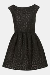 Topshop Embroidered Organza Party Dress