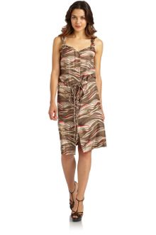 Veronica Beard Knotted Silk Dress - Lyst