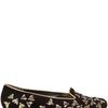 Alexander Mcqueen Suede Bee Embroidery Loafers in Black - Lyst