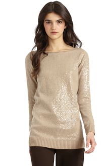 Alice + Olivia Sequined Knit Top - Lyst