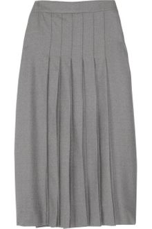 Chloé Pleated Silk Crepe De Chine Skirt - Lyst