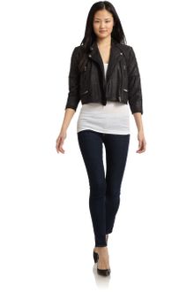 Cut 25 By Yigal Azrouel Quilted Leather Motorcycle Jacket - Lyst
