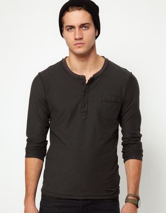 Diesel Long Sleeve Top - Lyst