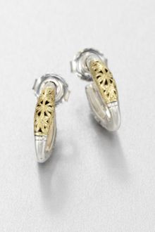 Konstantino 18k Gold Sterling Silver Hoop Earrings - Lyst
