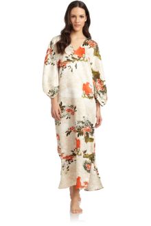 Natori Coromandel Satin Caftan - Lyst