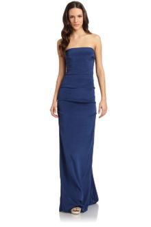 Nicole Miller Silk Gown - Lyst