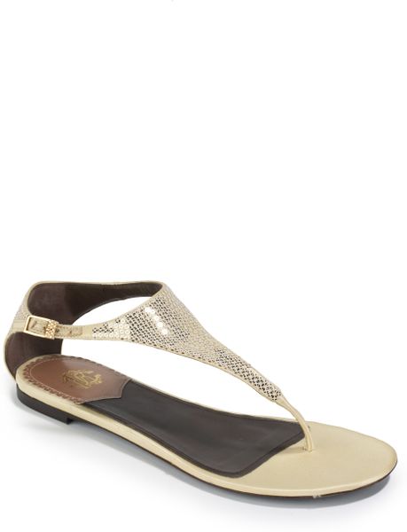 sequin flat sandals