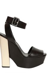 Roger Vivier Two Tone Calfskin Sandals