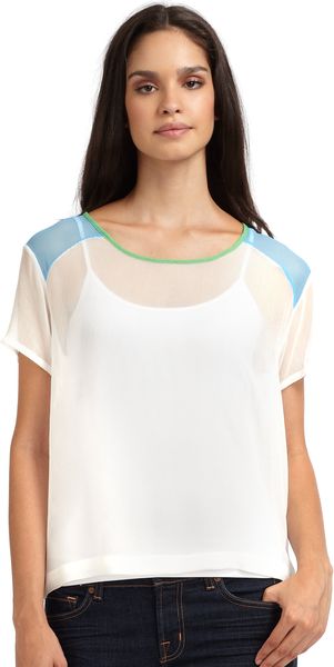 Sam & Lavi Tyler Chiffon Tee - Lyst