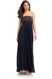 Theia Beaded Gown - Lyst