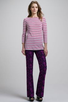 Tory Burch Drew Floralprint Pants - Lyst