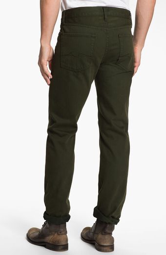 7 For All Mankind Slimmy Slim Straight Leg Jeans Forest Night - Lyst