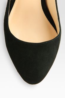 Alexandre Birman Suede and Python Wedge Pumps - Lyst