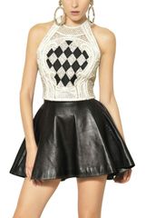 Balmain Embroidered Silk Organza and Crepe Top