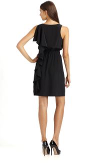 Cynthia Steffe Wesley Side Ruffle Silk Dress - Lyst
