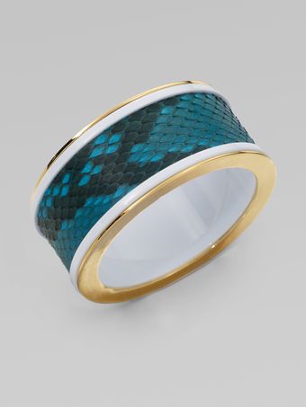 Kara By Kara Ross Python Resin Bangle Braceletwide - Lyst