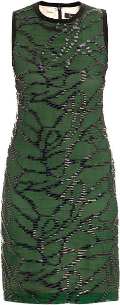 Marios Schwab Chiffon and Sequin Shift Dress - Lyst