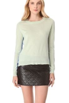 Mason by Michelle Mason Two Tone Cashmere Silk Sweater - Lyst