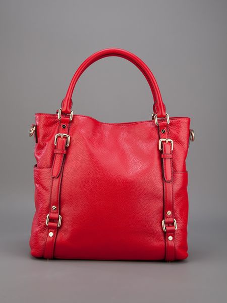 michael kors large red tote