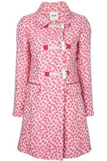 Moschino Cheap & Chic Floral Print Coat - Lyst