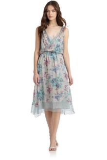 Philosophy di Alberta Ferretti Floral Silk Chiffon Dress - Lyst