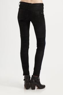 Rag & Bone The Jekyll Leatherntrim Jeans - Lyst