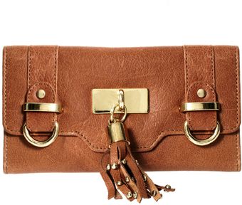River Island Tan Leather Tassel Purse - Lyst