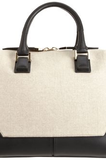 Narciso Rodriguez Mixed Material Medium Bowler Tote - Lyst
