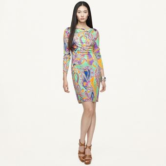 Ralph Lauren Black Label Silk Paisley Patty Dress - Lyst