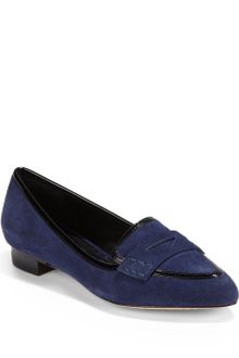Alice + Olivia Madison Suede Leather Loafers - Lyst