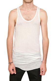 Balmain Ribbed Cotton Jersey Racer Bank Tank Top - Lyst