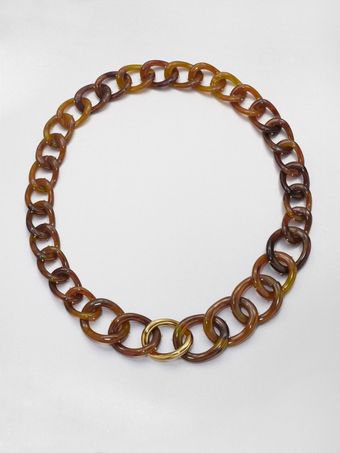 Kara By Kara Ross Tortoiselook Link Necklace - Lyst