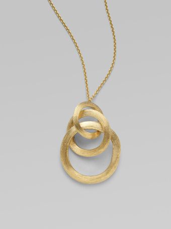 Marco Bicego 18k Gold Link Pendant Necklace - Lyst